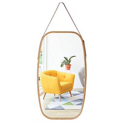 Spiegel Einfacher hängender 43 × 73cm an der Wand befestigter hölzerner Farbspiegel-Bekleidungsgeschäft-Kosmetikspiegel Kosmetikspiegel Umkleidekabinehotel-Badezimmerspiegel