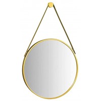 spiegel kosmetischer Mittel Kreis hängender Spiegel goldener runder Wandmontierter Spiegel mit gebürstetem Metall Rahmen für Badezimmer Eitelkeit Wohnzimmer Schlafzimmer Flur Wall Decor spiegel im