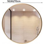 spiegel kosmetischer Mittel Premium-Qualität Runde Wandspiegel Gold Metallrahmen Großer Badezimmer Spiegel HD Kreis Make-upspiegel Für Eitelkeit Schlafzimmer Wohnzimmer Rasur spiegel im Badezimmer