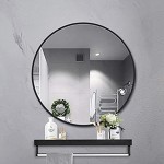 spiegel kosmetischer Mittel Wandspiegel Modern Rundglas Badezimmerspiegel Schwarz Metall Gerahmt Rasierspiegel HD Silber Spiegel Für Make-up Flurway Schlafzimmer Wohnzimmer spiegel im Badezimmer