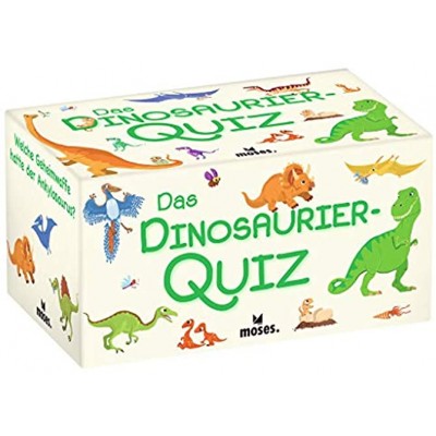 Moses. 90376 Das Dinosaurier-Quiz l Kinderquiz für kleine Dino-Fans l Für Kinder ab 8 Jahren und 2-5 Spieler