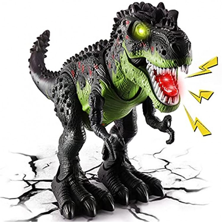 TOEY PLAY Dinosaurier Spielzeug Groß T-Rex mit Licht und Ton Gehen 47CM Dinosaurier Figuren Lernspielzeug für Kinder 3 4 5 Jahre
