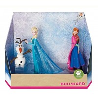 Bullyland 13446 Walt Disney Frozen Elsa Anna and Olaf Figurines Lovingly Hand-Painted PVC-free Great Gift For Boys and Girls To Play Imaginative Games