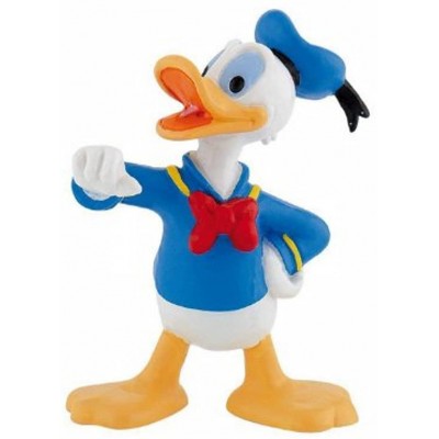 Bullyland 15345 Spielfigur Walt Disney Classics Donald Duck ca. 6,4 cm ideal als Torten-Figur detailgetreu PVC-frei tolles Geschenk für Kinder zum fantasievollen Spielen