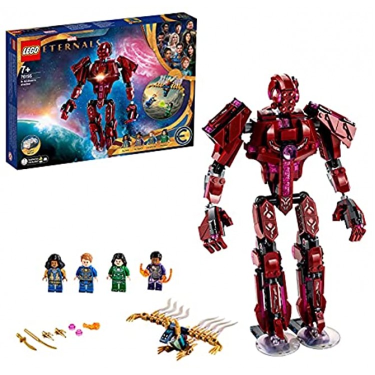 LEGO 76155 Marvel In Arishems Shadow Superhero Toy for Children from 7 Years Action Figure with Luminous Stone