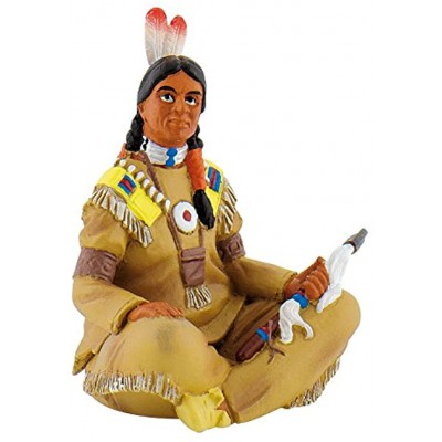 Bullyland 80683 Spielfigur Indianer mit Beil ca. 6 cm