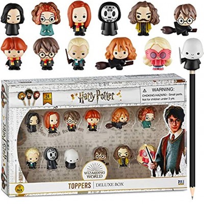 Harry Potter Bleistift Aufsätze Geschenke Spielzeug Fanartikel – Set mit 5 Harry Potter Figuren zum Schreiben Partydekoration von PMI 6 cm Deluxe B