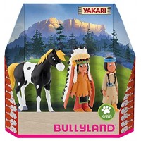 Bullyland 43309 Spielfiguren-Set aus der Serie Yakari Geschenkbox ideal als Torten-Figuren detailgetreu PVC-frei tolles Geschenk für Kinder zum fantasievollen Spielen