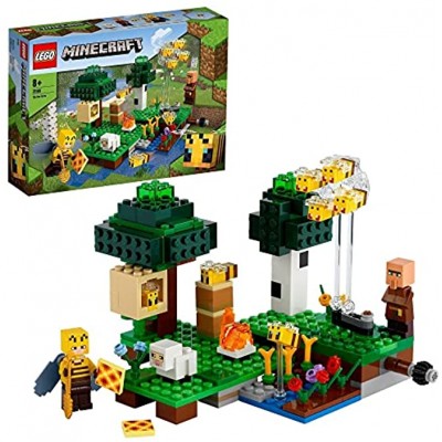 LEGO 21165 Minecraft Die Bienenfarm Bauset mit Bienenzüchterin und Schaffigur Spielzeuge für Jungen und Mädchen ab 8 Jahren