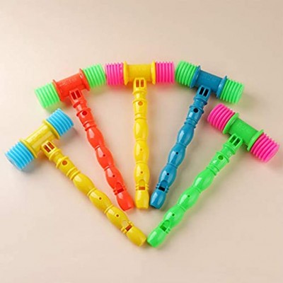 TOSSPER 1pc Kinder Kunststoff Vocal Knocking Hammer Säuglingsmusikinstrument Frühe Lernspielzeug Zufällige Farbe