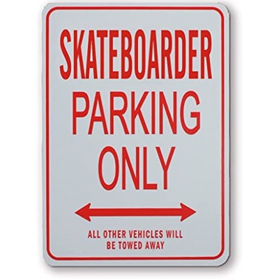Skateboard Parking Only – Miniatur Fun Parking Signs