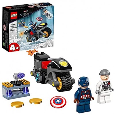LEGO 76189 Marvel Super Heroes Duel Between Captain America and Hydra Set Avengers Toy from 4 Years
