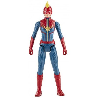Marvel Avengers Titan Hero Series Captain Marvel Action Figure 12 Inch Toy Marvel Universe Inspired for Ages 4+