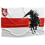 Belarus-Ritter-Flagge historische Garage Keller 60 x 90 cm