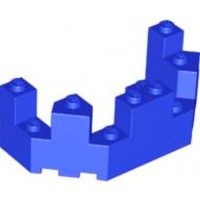 LEGO Castle 1 blaues Mauerteile Wand Zinnen Turm Burg 6066