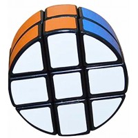 Coolzon Kreisförmig Zauberwürfel 2x3x3 Spezial Twist Würfel Circular Geschwindigkeits PVC Aufkleber 66mm Schwarz