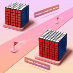 Maomaoyu Zauberwürfel 7x7 7x7x7 Speed Cube Magic Cube Puzzle Magischer Würfel für Schneller und Präziser mit Lebendigen Farben