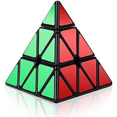 ROXENDA Pyramide Zauberwürfel 3x3x3 Pyramide Speedcube Sonderwettbewerb Ultra Schnelle Edition; Super-haltbarer Glatter Aufkleber mit klaren Farben Leicht zu Drehen