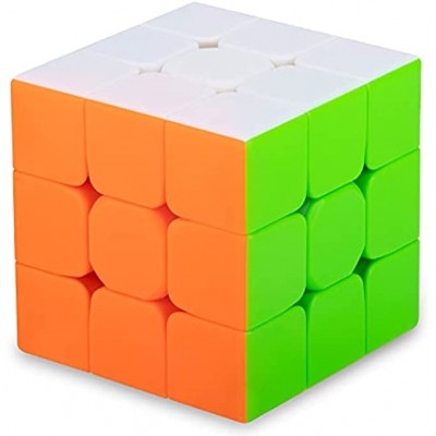 SISYS Zauberwürfel 3x3x3 Speed Cube 3x3 Magic Puzzle Cube Würfel Aufkleberlos Speedcube 3D Puzzle Spiele für Kinder Erwachsene