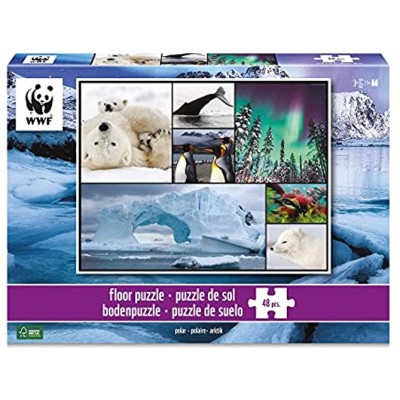 Ambassador 7230482 Bodenpuzzle Polartiere 48 Teile Puzzle für Kinder ab 3 Jahren WWF