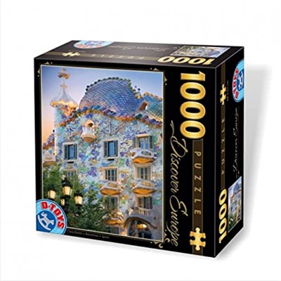 Unbekannt 70357-DE04 D-Toys Puzzle 1000 pcs Spanien Barcelona Casa Batllo Multicolor