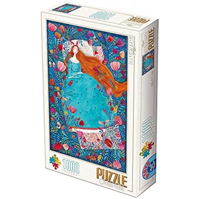 Unbekannt 75185-KA04 D-Toys Puzzle 1000 Teile-Andrea Kürti: Sleeping Beauty Multicolor