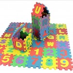 Zahlen und Buchstaben Schaumstoff Puzzle Bodenmatten für Kinder Krabbelmatten Schaumstoff Bodenmatten Kinder Lernspielzeug