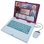 Lexibook JC598FZi3 Disney Frozen 2-Zweisprachiger Laptop für Bildungszwecke Englisch und Deutsch 124 Aktivitäten Mathematik Logik Musik Uhr Spiele-Spielzeug für Mädchen