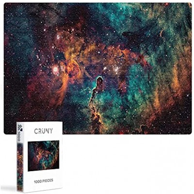 CRUNY Jigsaw Puzzle 1000 Pieces,Jigsaw Puzzle for Adults Colourful Puzzle 1000 Pieces for Adults Theme: Galaxy: 1000 piece puzzle,for adults 66 x 47 cm