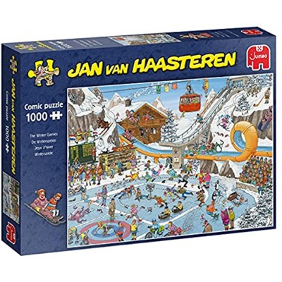 Jumbo Puzzles JUM19065 The Winter Games 1000 Pieces Jigsaw Puzzle Multi Clear