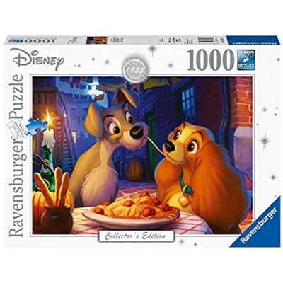 Ravensburger Puzzle 13972 Disney Susi und Strolch 1000 Teile Puzzle für Erwachsene und Kinder ab 14 Jahren Disney Puzzle des bekannten Film-Klassikers