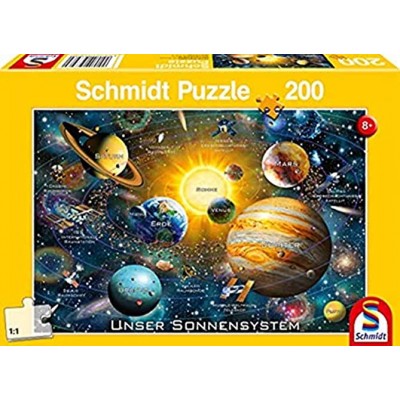 Schmidt Spiele 56308 Unser Sonnensystem 200 Teile Kinderpuzzle