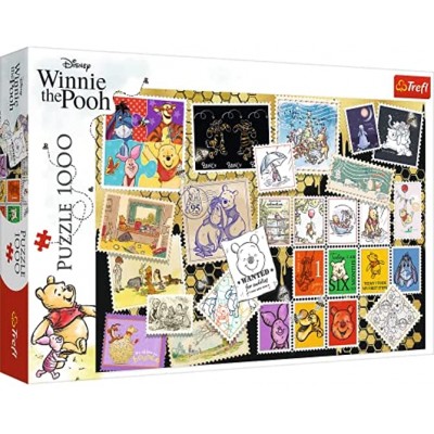 Trefl 10667 Puuh Kollektion Disney Winnie The Pooh 1000 Teile Premium Quality für Erwachsene und Kinder ab 12 Jahren Puzzle Farbig