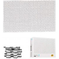 TYXSHIYE 1000 Pieces White Puzzle Blank Puzzle to Paint Yourself 42 cm x 29.7 cm 2 mm Mini Cardboard Puzzle Family Puzzle Reduced Pressure Difficult Puzzle Frame Puzzle for Children Adults