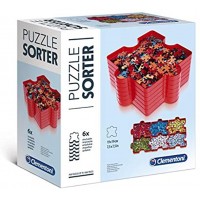 Clementoni 37040 Puzzle Sorter Practical Storage For Puzzle Pieces Bowls For Easy Organisation and Transport Accessories For Small Puzzle Experts From 6 Years