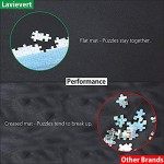 Lavievert Puzzleunterlage Puzzlematte Puzzlerolle Aufbewahrungrolle Teppich für bis zu 1500 Teile Puzzle mit Aufbewahrungstasche aus Vliesstoff 118 cm X 66 cm