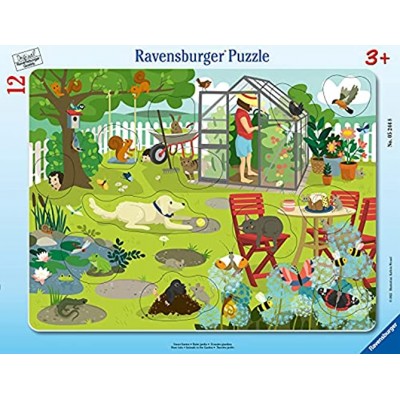 Ravensburger Kinderpuzzle 05244 Unser Garten 8-17 Teile Rahmenpuzzle für Kinder ab 3 Jahren