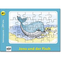 Uljö °° Mini-Rahmenpuzzle für Bibel-Entdecker 24 Teile Jona und der Fisch