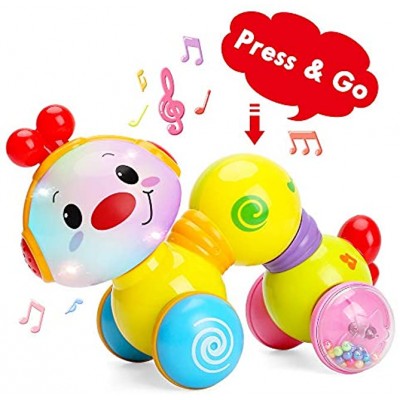 TINOTEEN Baby Toys Kleinkind Musikalisches Krabbeln Raupenspielzeug für Babys Kleinkinder 6 9 12 18 Monate