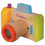 Eichhorn 100003470 Kamera und Kaleidoskop inkl. 2 Objektiven mit Drehfunktion tolle Effekte aus Holz für Kinder ab einem Jahr