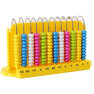 Abakus Kinder Abakus zählen Perlen Mathematik Lernen pädagogische Spielzeug Math Früher Lernen Math-Spielzeug für Kinder für Kinder Farbe : Yellow Size : One Size