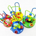 Holzspielzeug Baby Perle Maze pädagogisches Kleinkind Spielzeug Achterbahn Bunte Abakus Kreis Spielzeug Für Kinder Jungen Mädchen