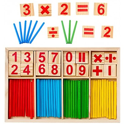 Mathematisches Spielzeug Holz Zählstäbchen Montessori Montessori Mathe Spielzeug Mathe Lernen Spielzeug Montessori Mathematisches Spielzeug Pädagogisches Mathe-Spielzeug Für Kinder Zahlenlernspiel