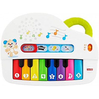 Fisher-Price GFK01 Babys erstes Keayboard mit Liedern Lichtern und Geräuschen Babyspielzeug ab 6 Monaten