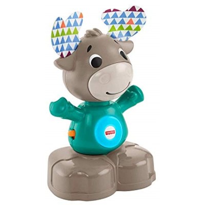 Fisher-Price GHR20 Linkimals Musical Moose Interaktives Babyspielzeug mit Lichtern und Geräuschen Mehrfarbig 8 x 11.1 x 17.6 cm
