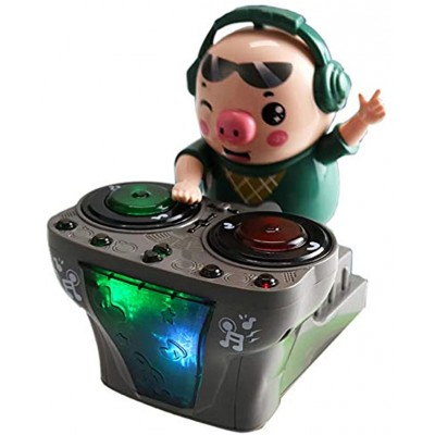Hacbop DJ Musik Elektrisch Schweine Spielzeug Musik Tanzendes Schwein mit Bunten Blinken Lichtern Elektronischer Roboter Schwein Spielzeug Geschenk für Kinder