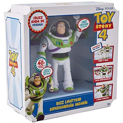 Mattel Disney Toy Story 4-Buzz Lightyear Super Guard Andarin Spielzeug für Kinder ab 3 Jahren Mehrfarbig GGH43