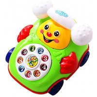 Tumnea Plappertelefon Baby Spieltelefon ABC Telefon mit Sound Elektronisches Kinder Smile Babytelefon ädagogische Entwicklungskinder Spielzeug