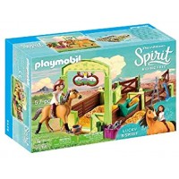 PLAYMOBIL DreamWorks Spirit 9478 Pferdebox Lucky & Spirit Ab 4 Jahren