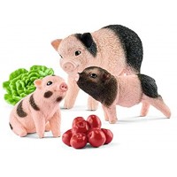 Schleich 42422 Farm World Spielset Mini-Schwein Mutter und Ferkel Spielzeug ab 3 Jahren